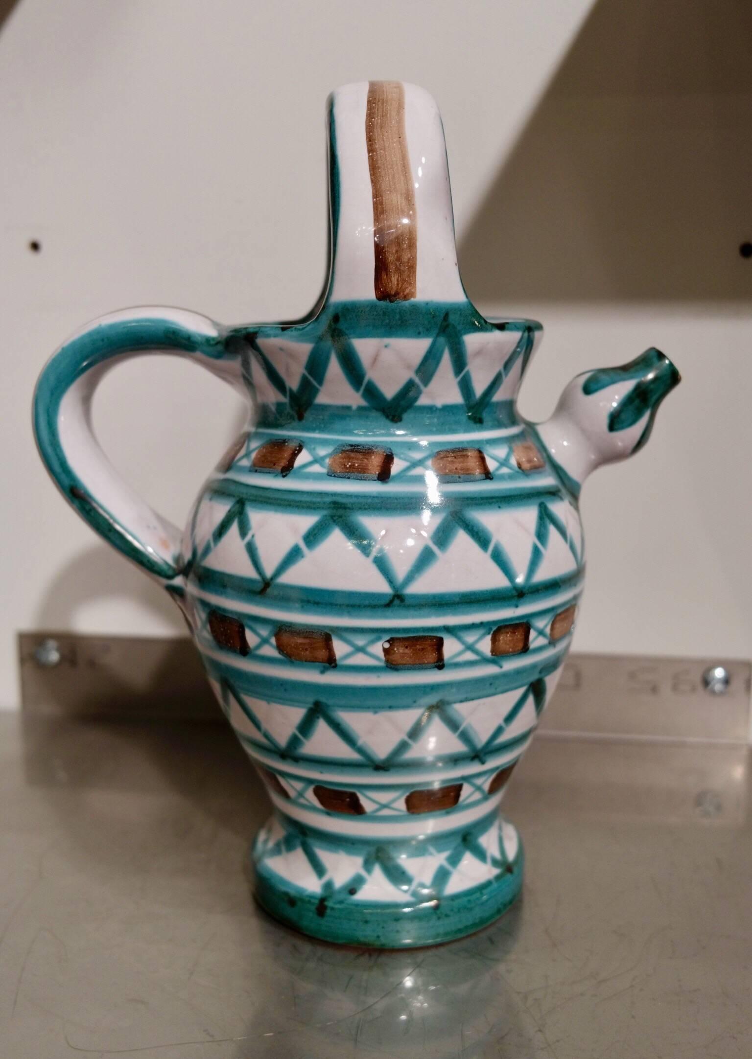 Set of Two Ceramic Pitchers 