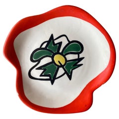 Set di due piatti in ceramica di Roland Brice, Biot, Francia, 1950-1960