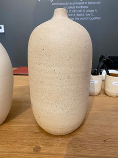 Set of two ceramic vases, Bottle and Oval style