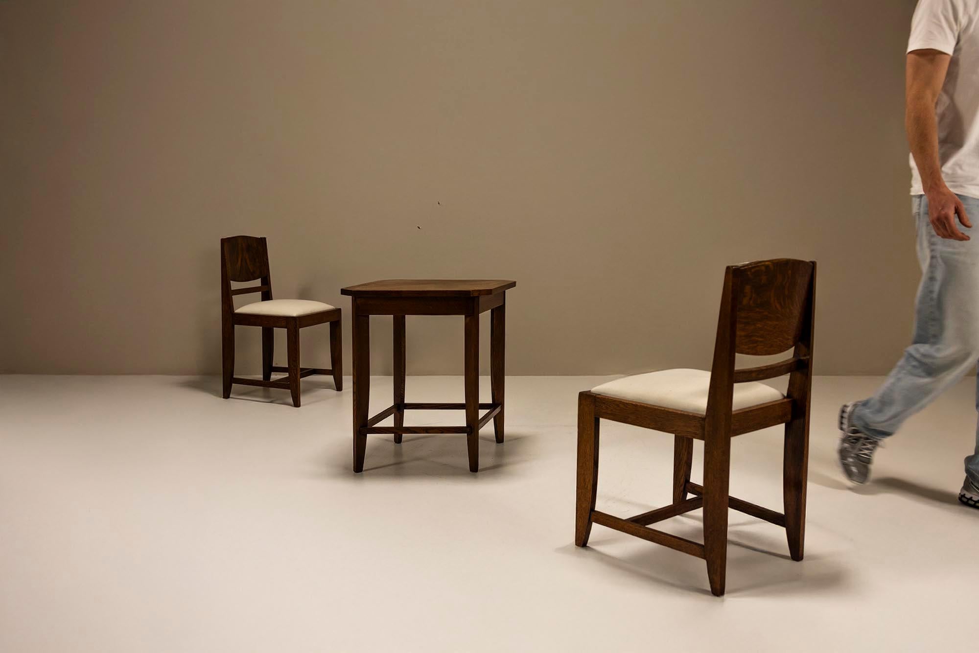 Set of Two Chairs and a Side Table by Pander, The Netherlands 1930s In condizioni buone in vendita a Hellouw, NL
