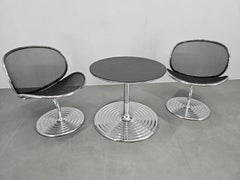 Set di due sedie e tavolino O-Line, Herbert Ohl per Wilkhahn, anni '80