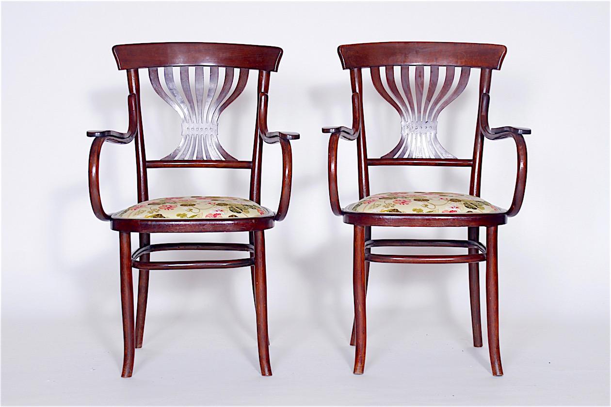 Set of Two Chairs and Two Armchairs, 1890s In Good Condition In Praha, CZ