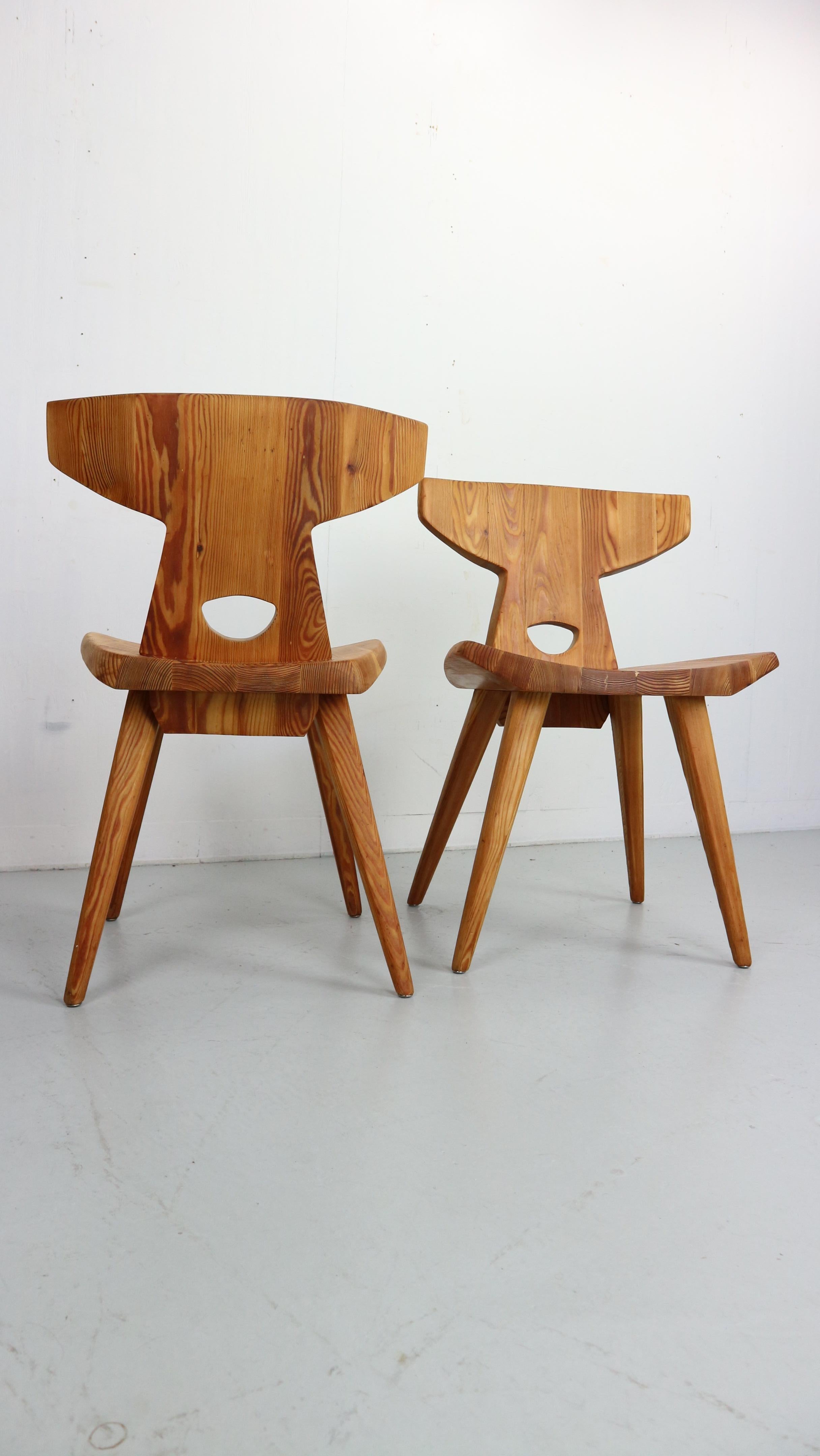 Mid-Century Modern  Set of two chairs by Jacob Kielland-Brandt for I. Christiansen, 1960s