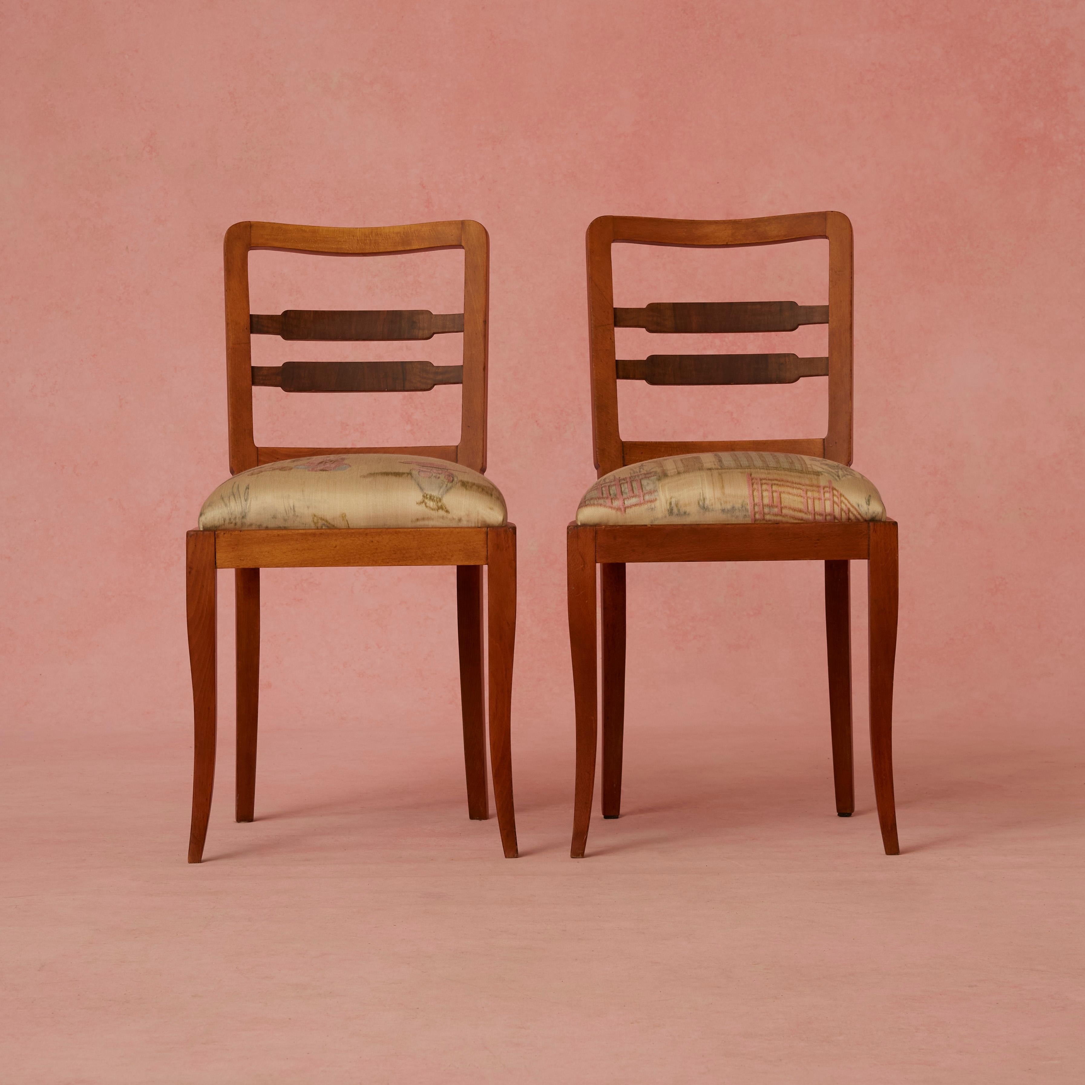 Mid-20th Century Pair of Danish Chinoiserie Chairs