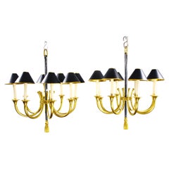 Set of Two Chandeliers by Maison Jansen