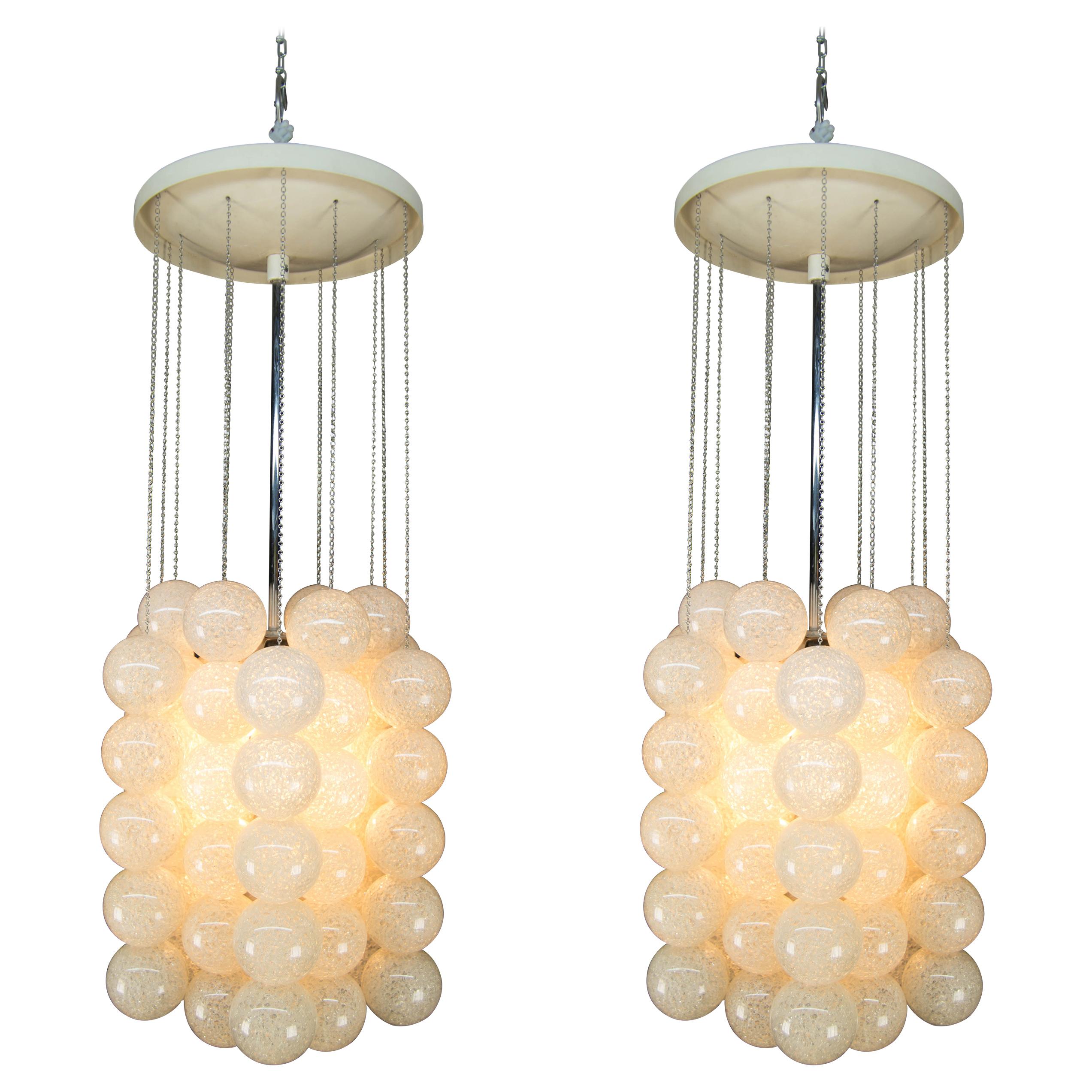 Set of Two Chandeliers by Napako, 1970s