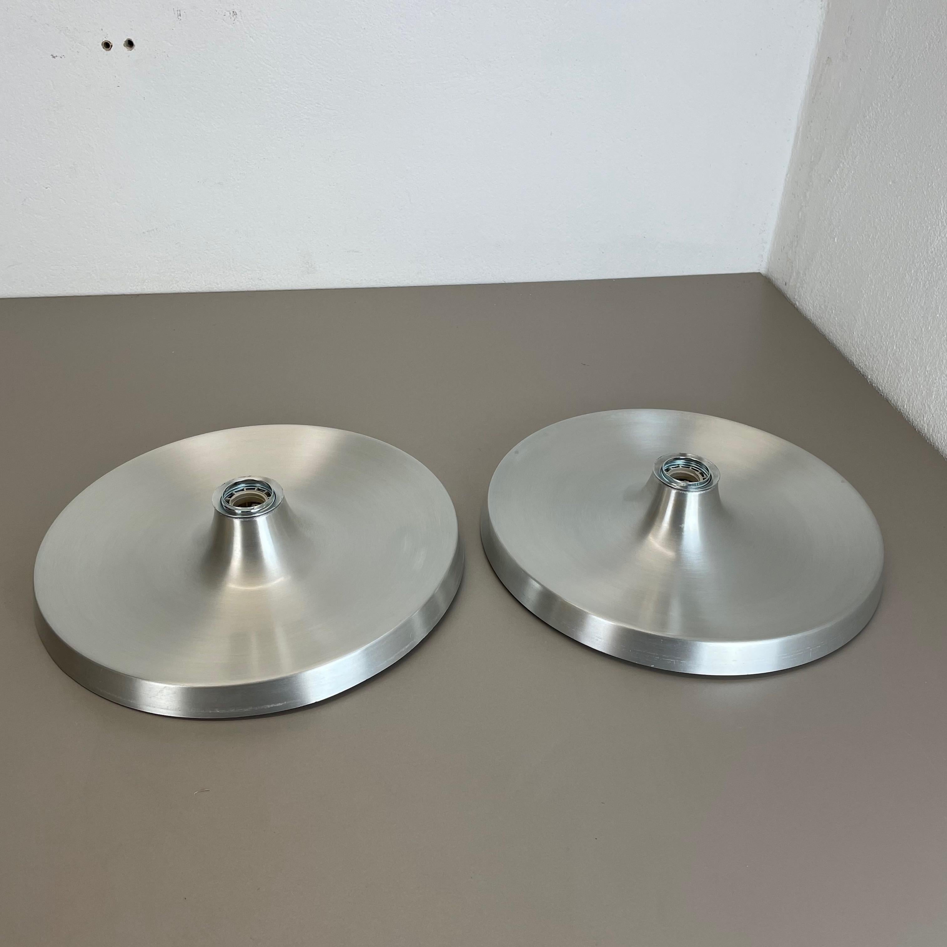 Set of Two Charlotte Perriand Disc Wall Light by Honsel Attrib, Germany, 1960s 5