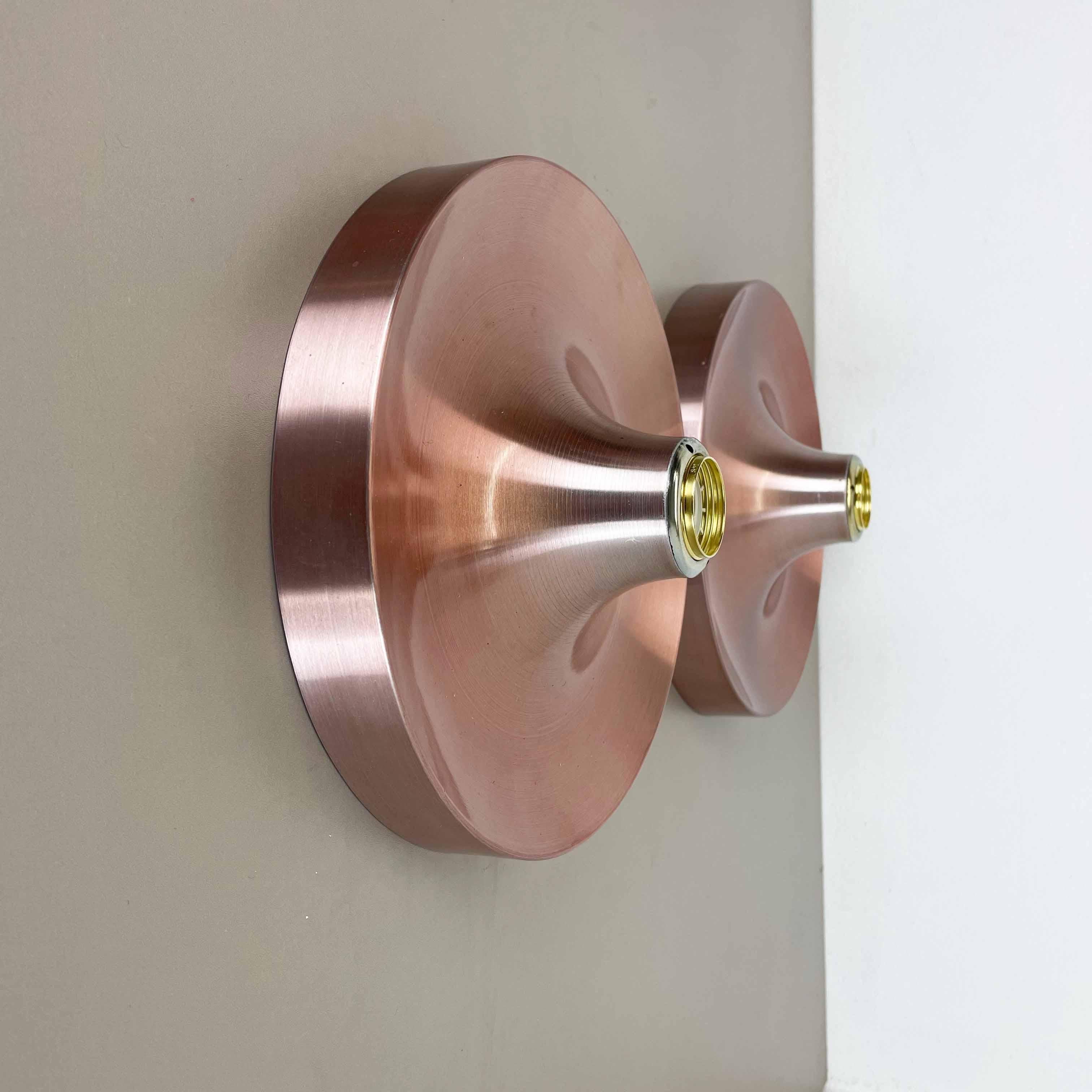 Mid-Century Modern Set of Two Charlotte Perriand Disc Wall Light by Honsel, Germany, 1960s
