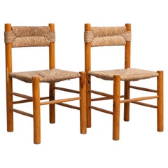 Ensemble de deux chaises de style Charlotte Perriand - France, années 1950