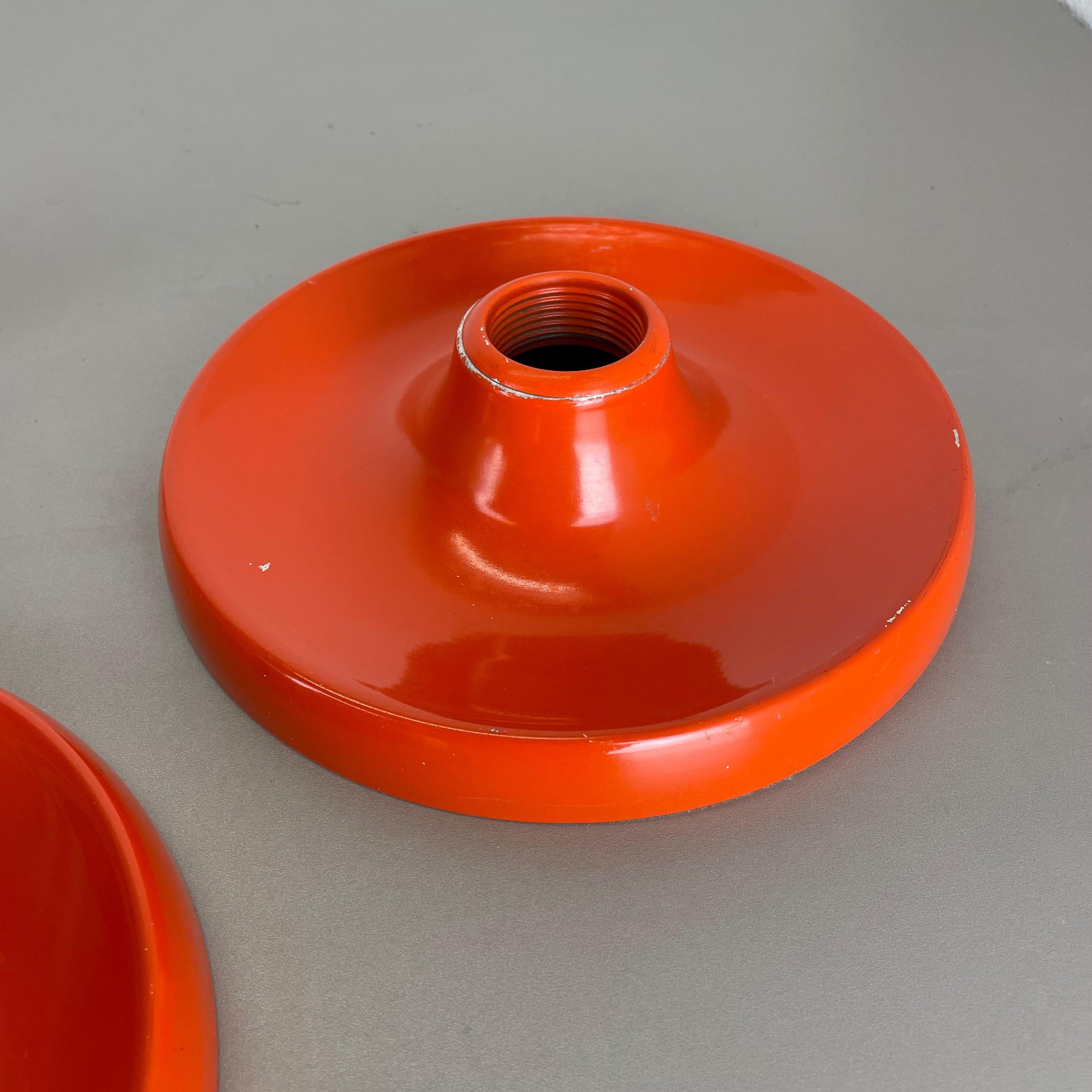 Set of Two Charlotte Perriand Style Disc Wall Light by Honsel Attr., Germany 70s 9