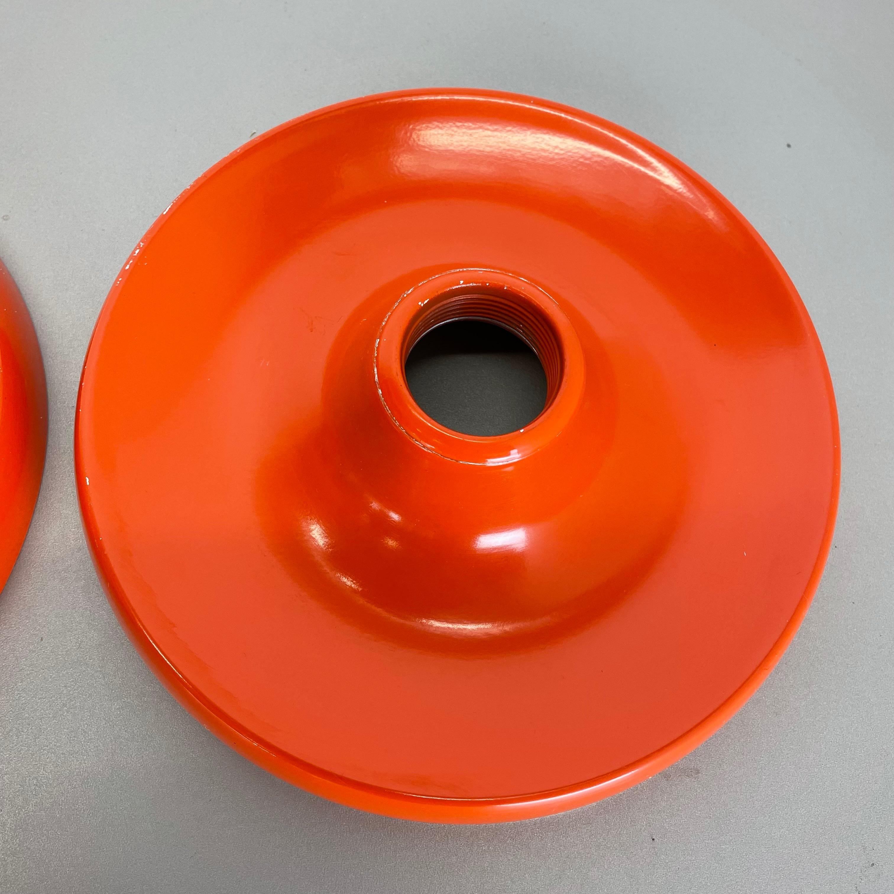 Set of Two Charlotte Perriand Style Disc Wall Light by Honsel Attr., Germany 70s 3