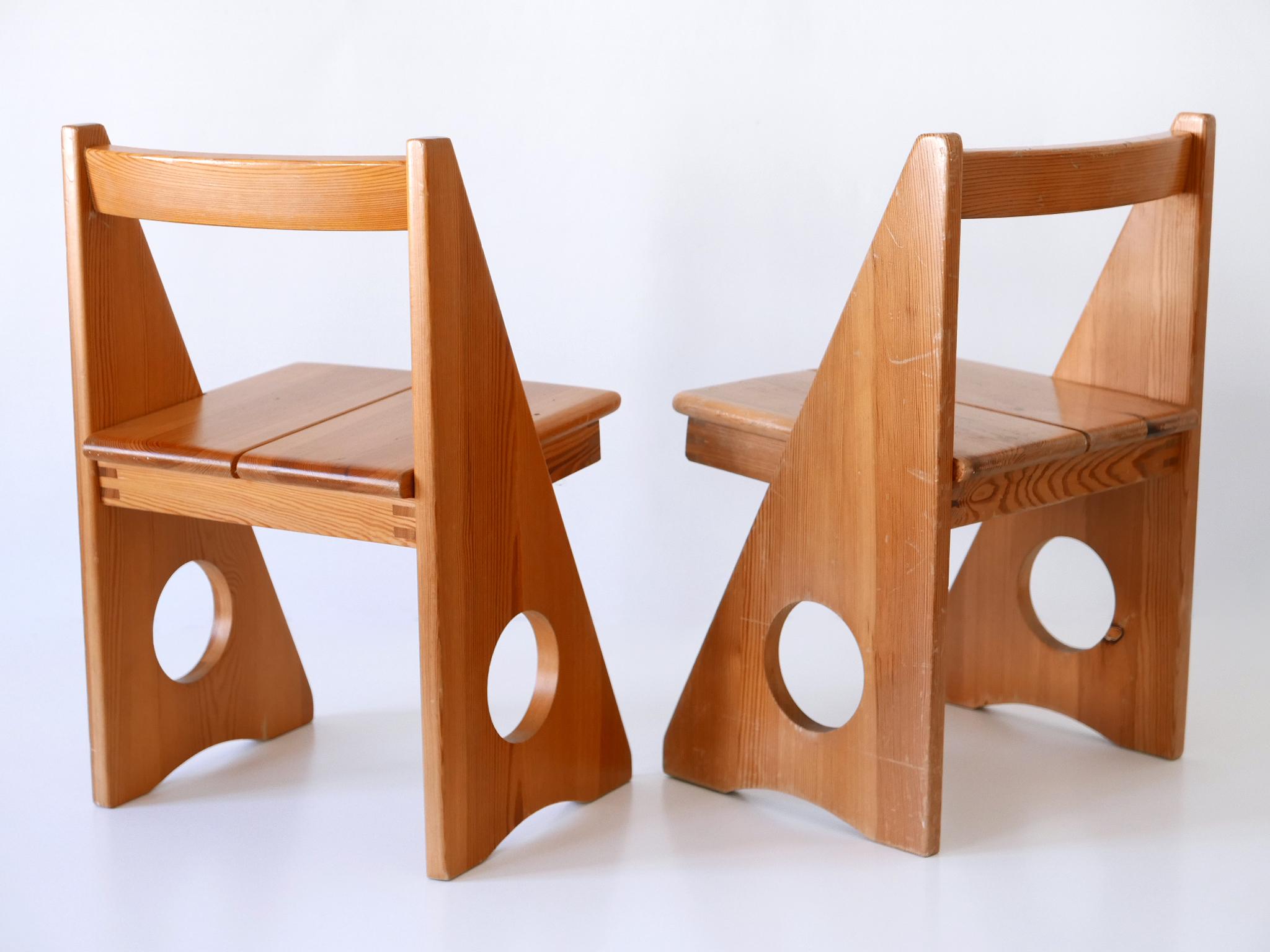 Set of Two Children's Chairs by Gilbert Marklund for Furusnickarn Sweden, 1970s For Sale 5