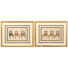 Set of Two Chinese Chippendale Prints