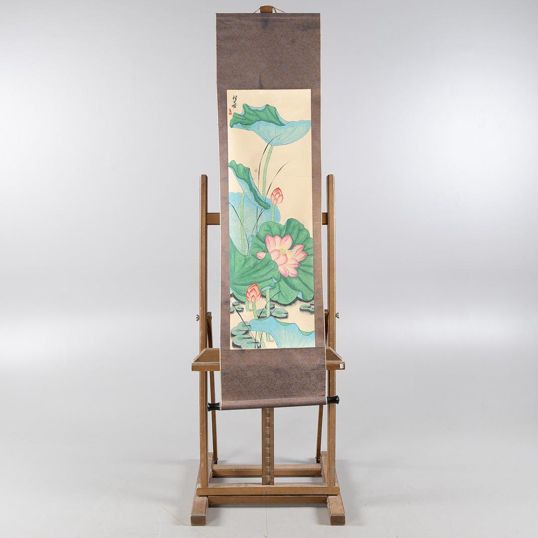 Satz von zwei chinesischen Schriftrollen Malerei im Zustand „Gut“ im Angebot in Vienna, AT