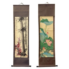 Set Of Two Chinese Scroll Painting