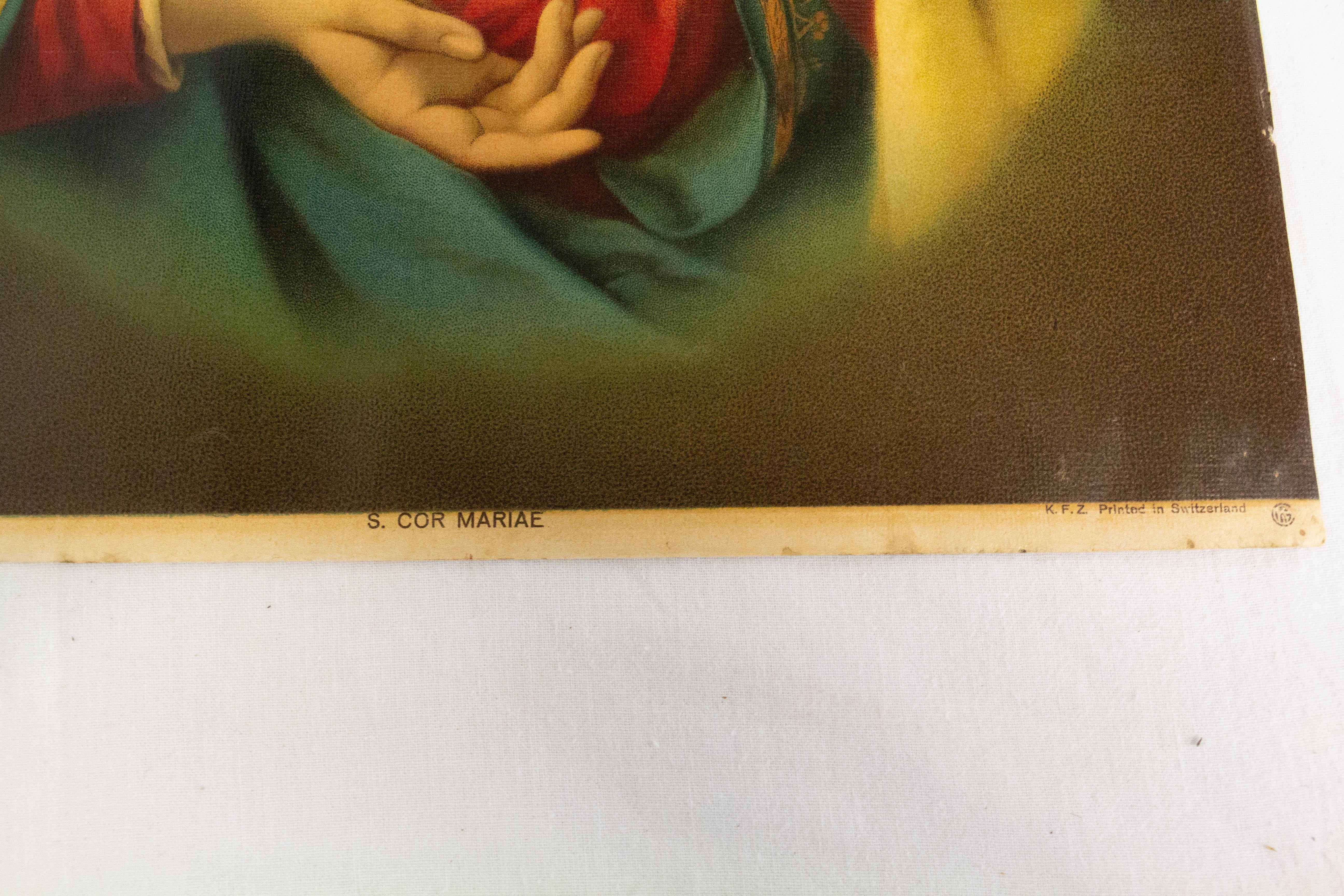 sacred heart of jesus and immaculate heart of mary pictures