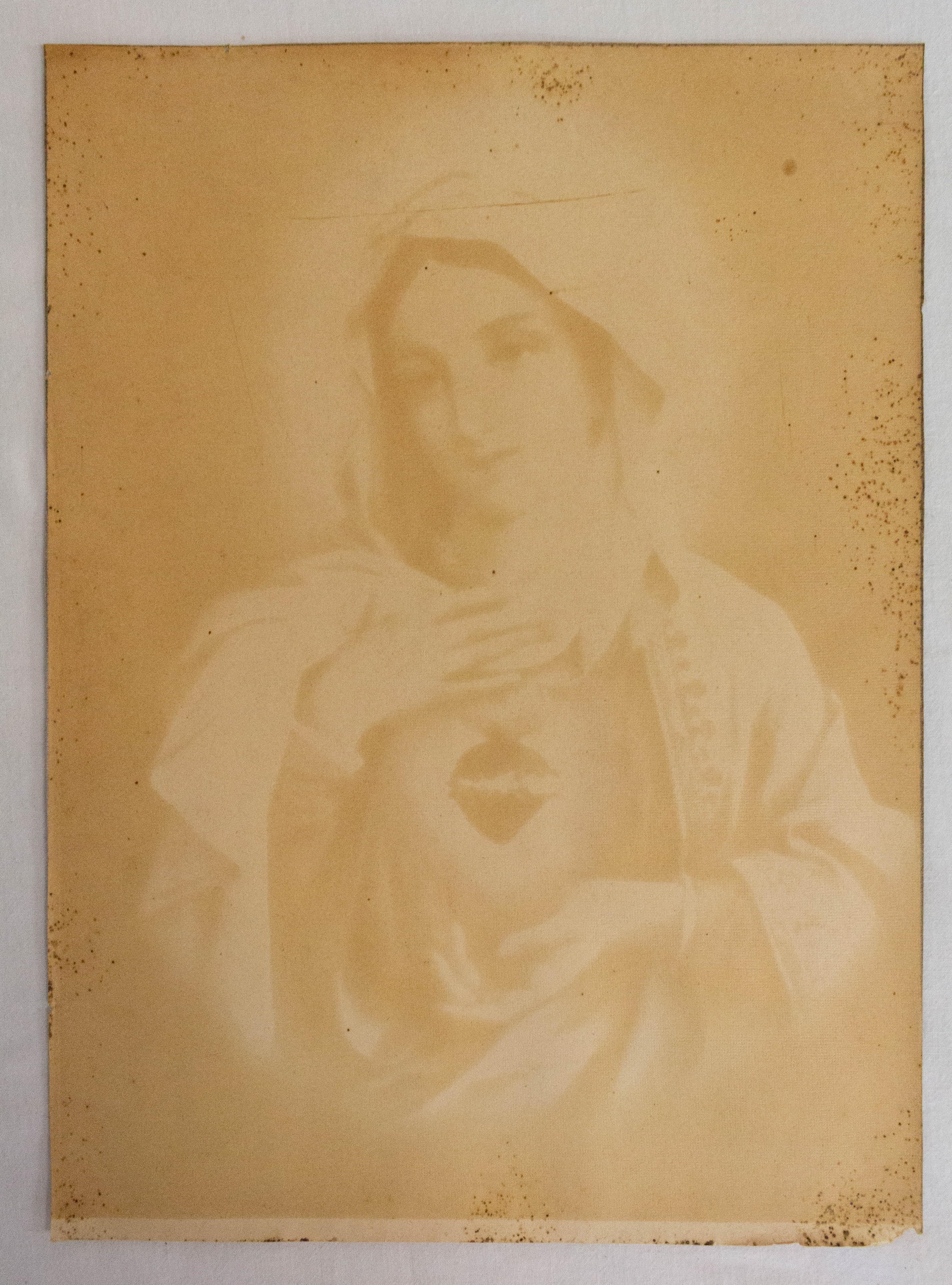 Napoleon III Set of Two Chromo-Lithographs Sacred Heart Jesus Immaculate Heart Mary, 1880