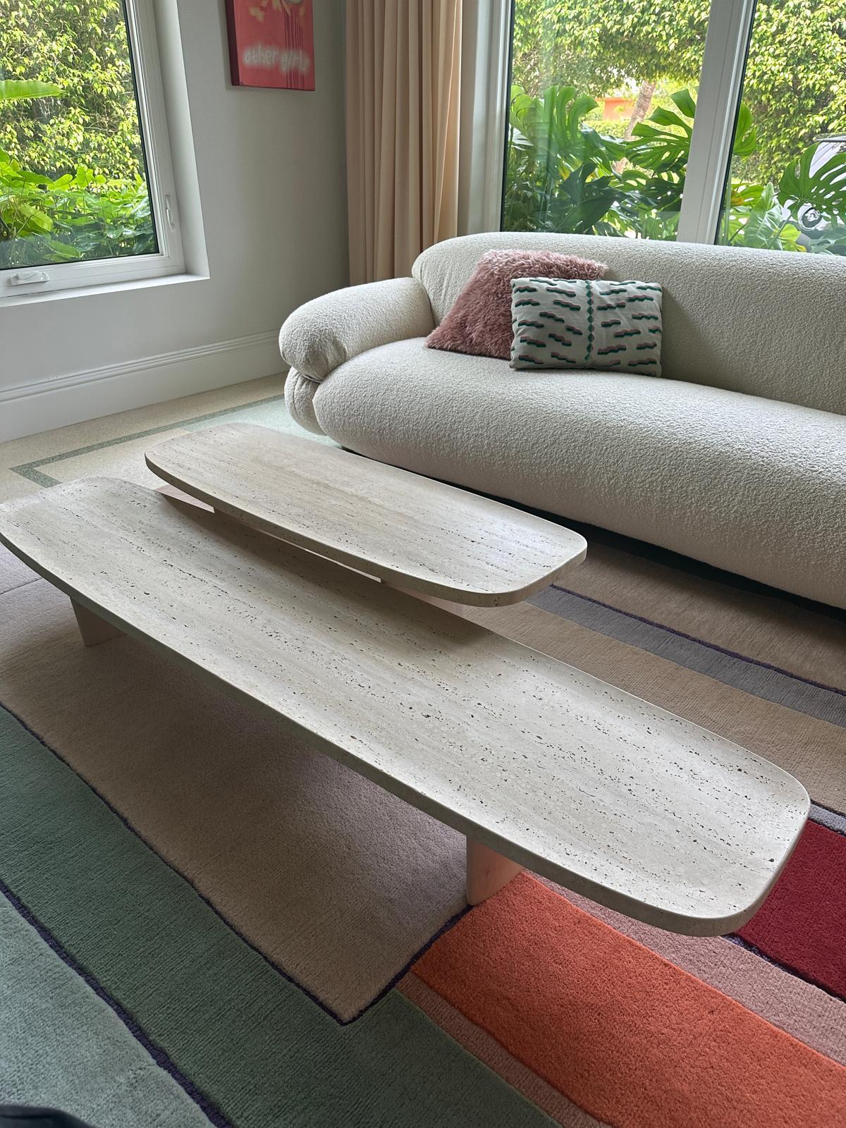 Set of Two ClassiCon Materia Coffee Tables by Christian Haas in Stock In New Condition For Sale In New York, NY