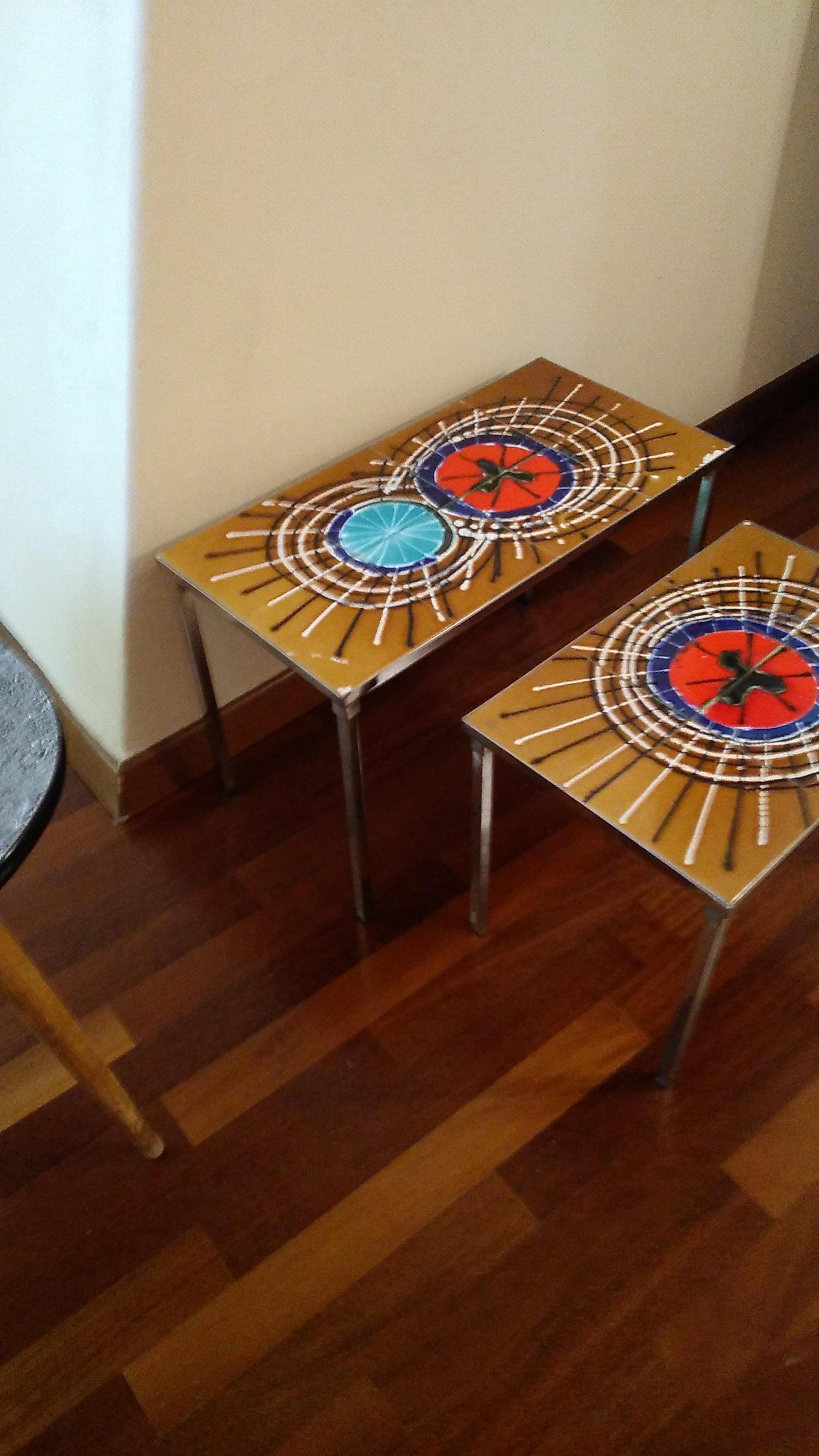 Set of two Coffee Table by Juliette Belarti 1960s For Sale 6