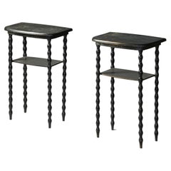 Set of Two Comissioned Side Tables by Eliel Saarinen, Early 1900s