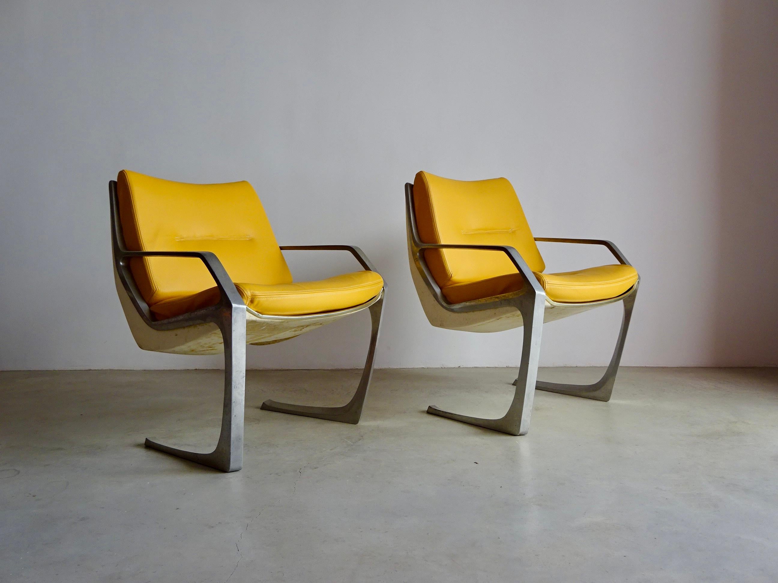 Ensemble de deux fauteuils Commander, Jorge Zalszupin pour l'Atelier. Brésil, 1972. en vente 6