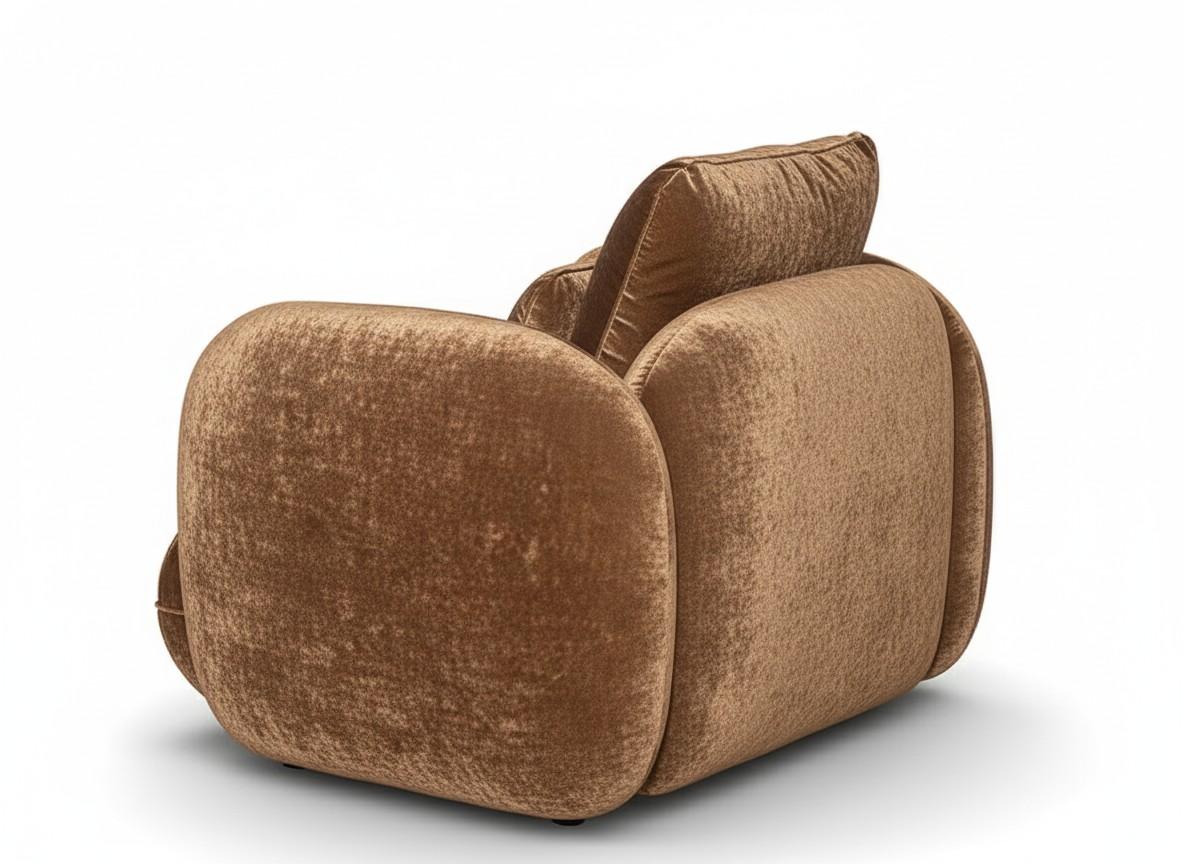 Greco Set di due poltrone oversize in velluto, Studio Ciarmoli Queda in vendita