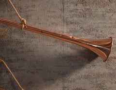 Set of two Copper and brass coaching horns