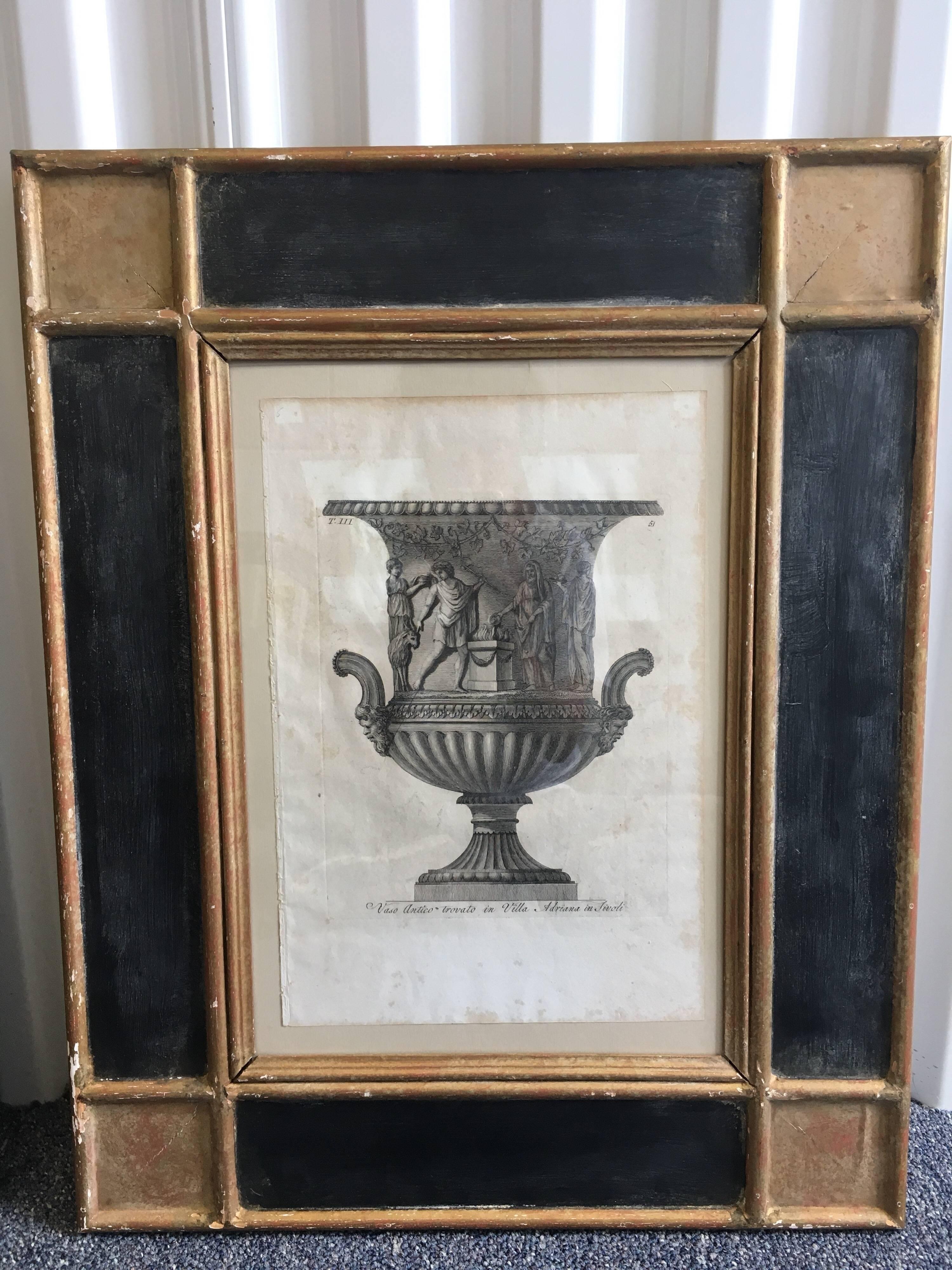 Set of Two Copper Plate Vase Engravings, Giovanni Battista Piranesi, circa 1821 3