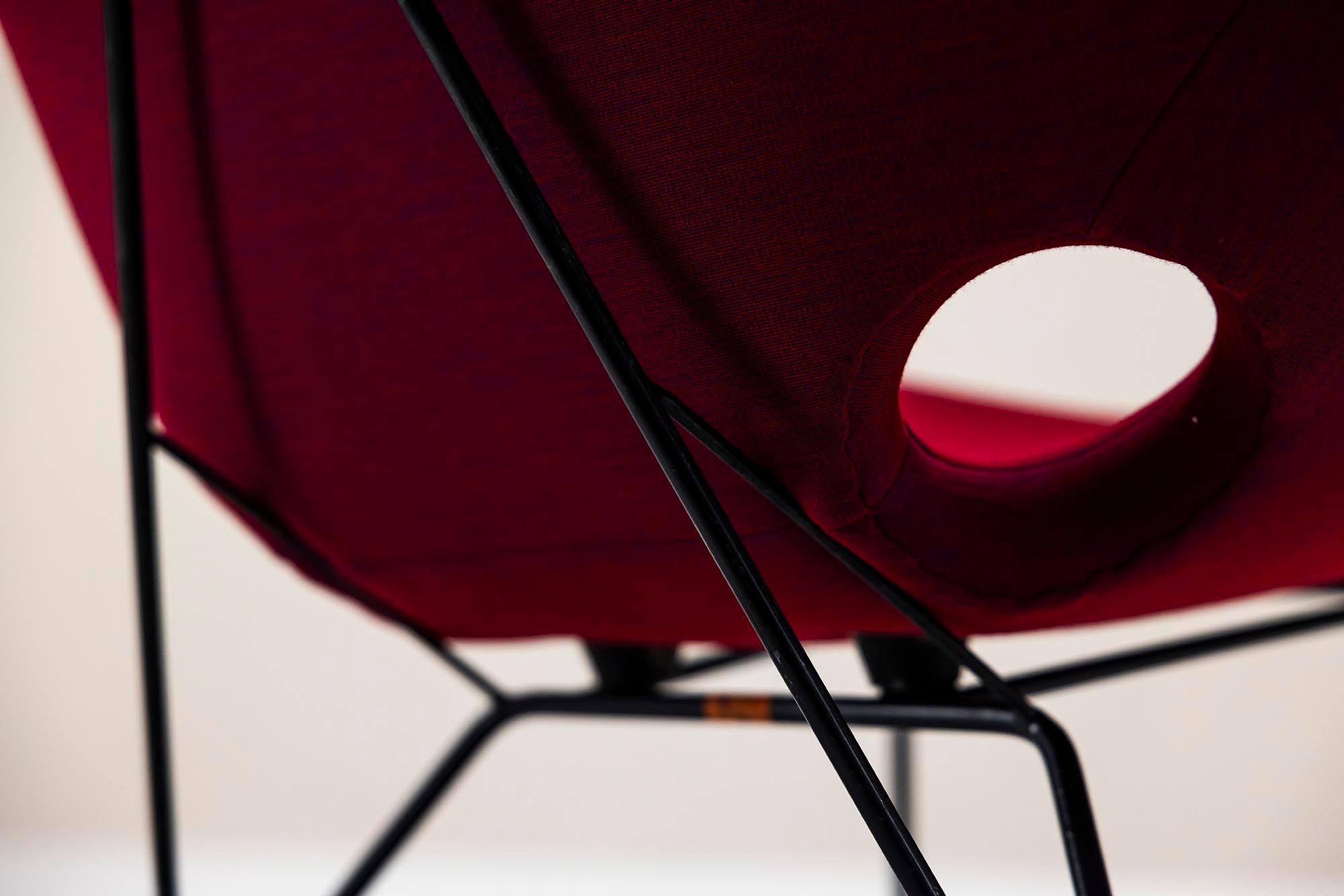 Set of Two 'Cosmos' Lounge Chairs by Augusto Bozzi for Saporiti, Italy 1954 For Sale 4