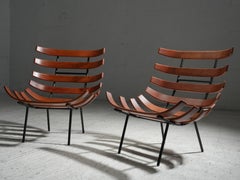 Ensemble de deux chaises longues Costela de M. Eisler et C. Hauner, Brésil, années 1950
