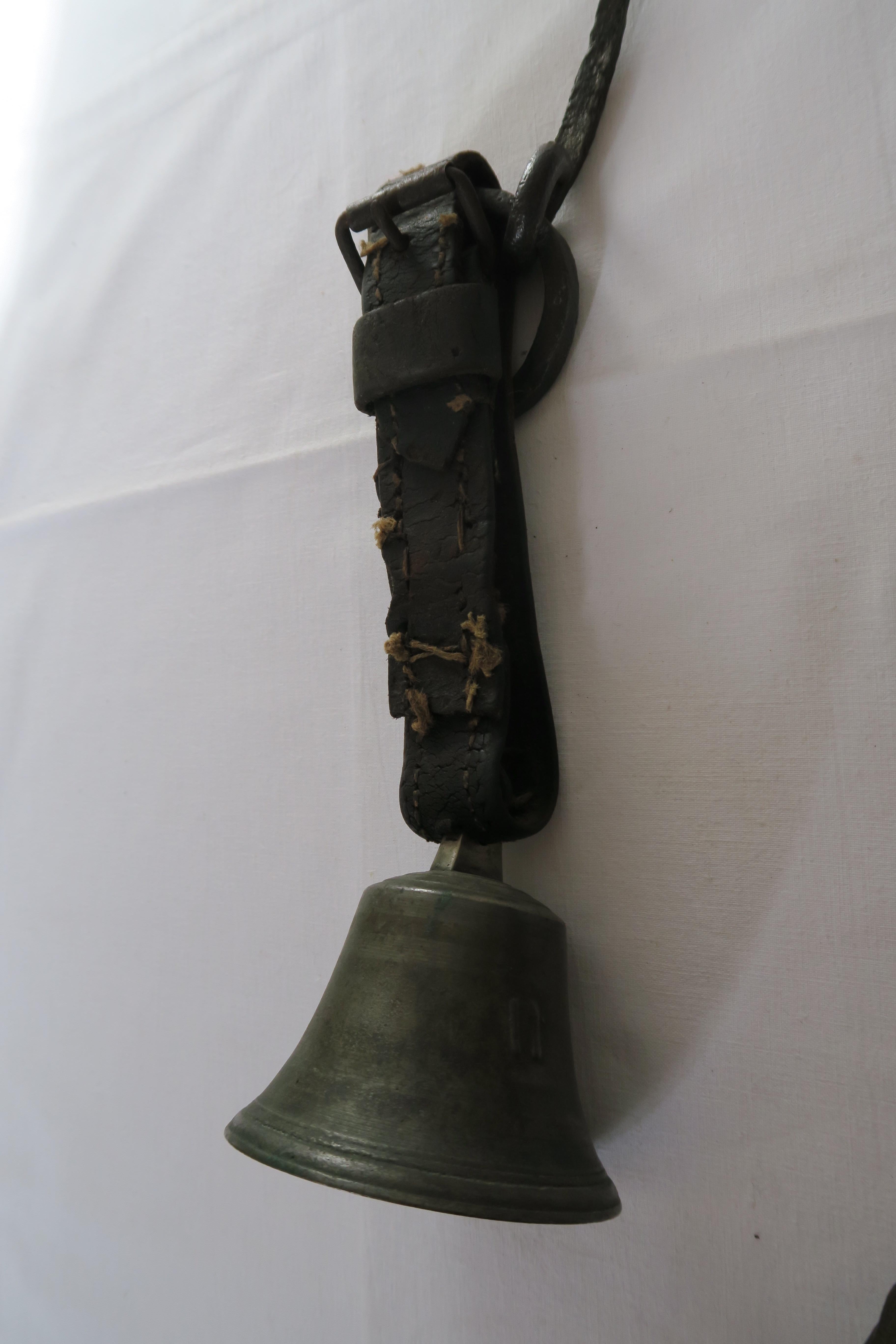 19th Century Set of Two Cow- and Sheep Bells Austrian Mountain Pasture, circa 1900 For Sale