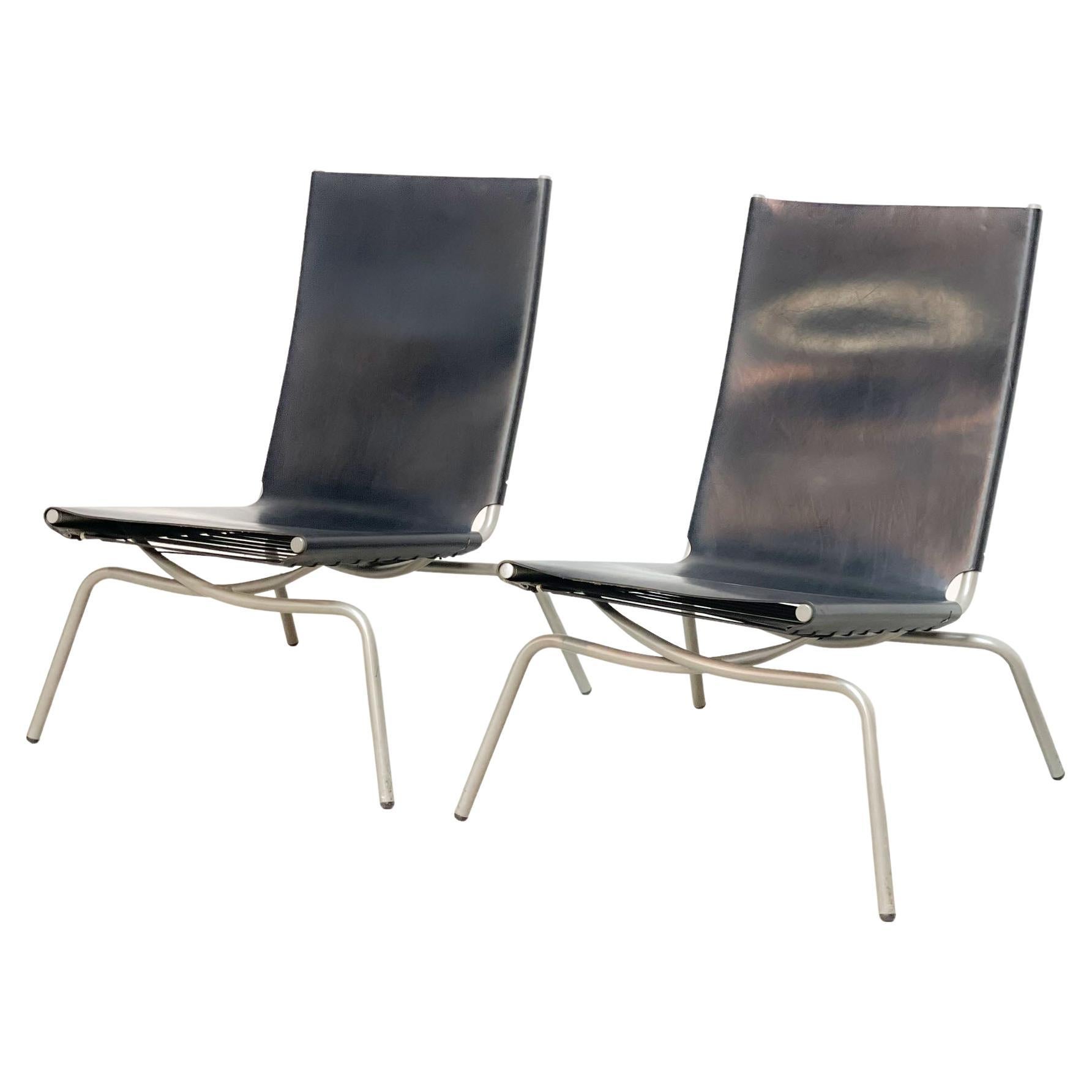 Set of Two Crossed Legged Chairs Fabiaan Van Severen