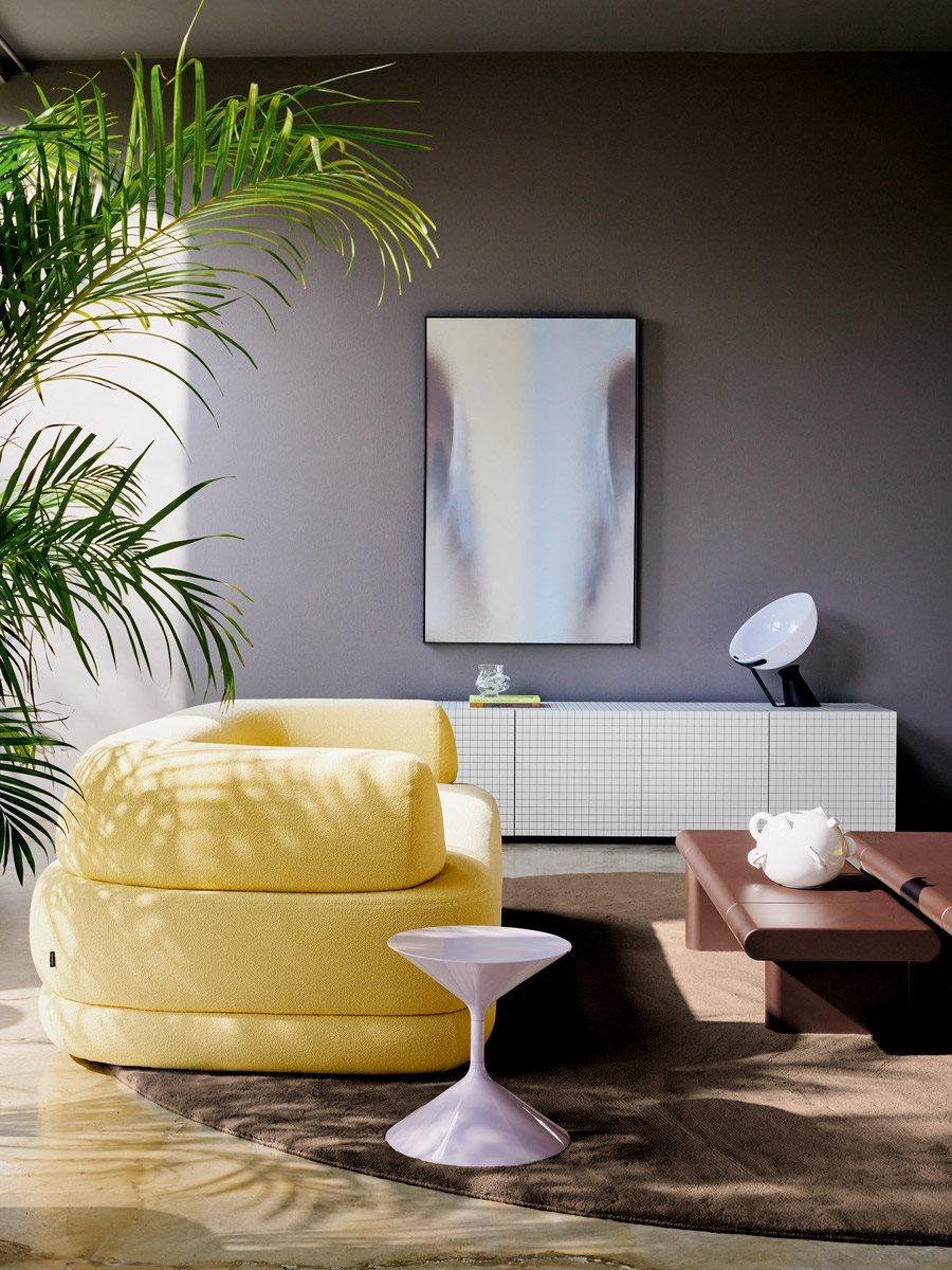XXIe siècle et contemporain Ensemble de deux tables d'appoint Zanotta Tempo personnalisables par Prospero Rasulo en vente