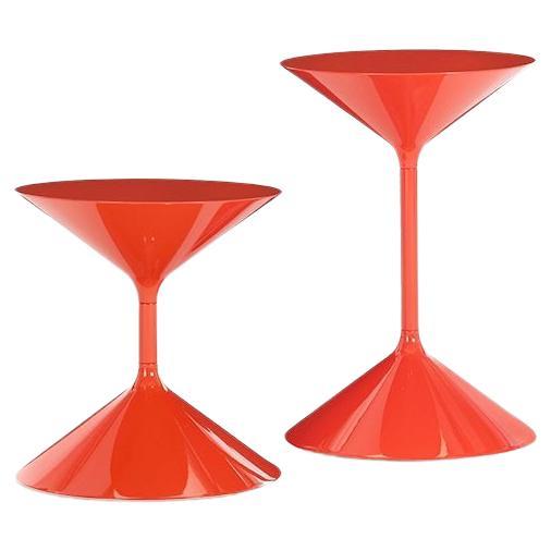 Set of Two Customizable Zanotta Tempo Side Tables by Prospero Rasulo