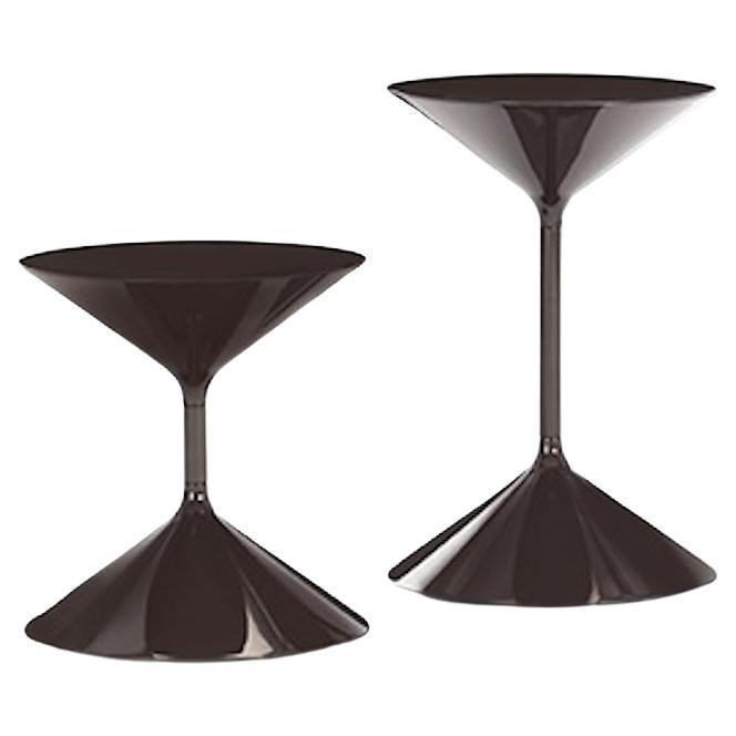 Set of Two Customizable Zanotta Tempo Side Tables by Prospero Rasulo