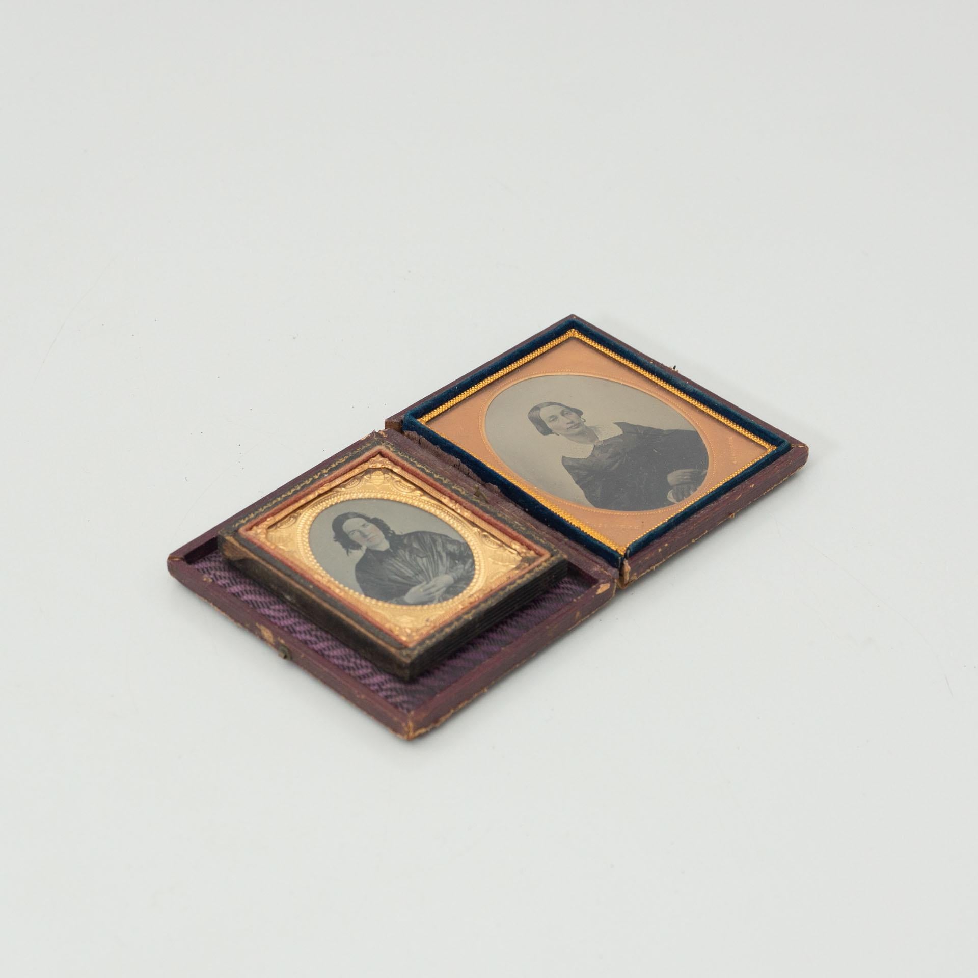French Set of Two Daguerrotypes, circa 1850 For Sale