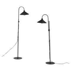 Retro Set of Two Danish Floor Lamps by Frandsen