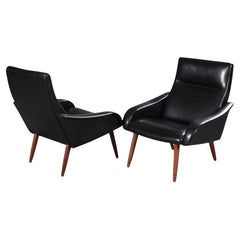 Used Set of Two Danish Lounge Chairs Made by Globe Møbelfabrik