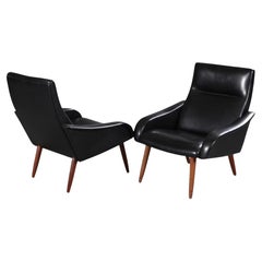 Set of Two Danish Lounge Chairs Made by Globe Møbelfabrik
