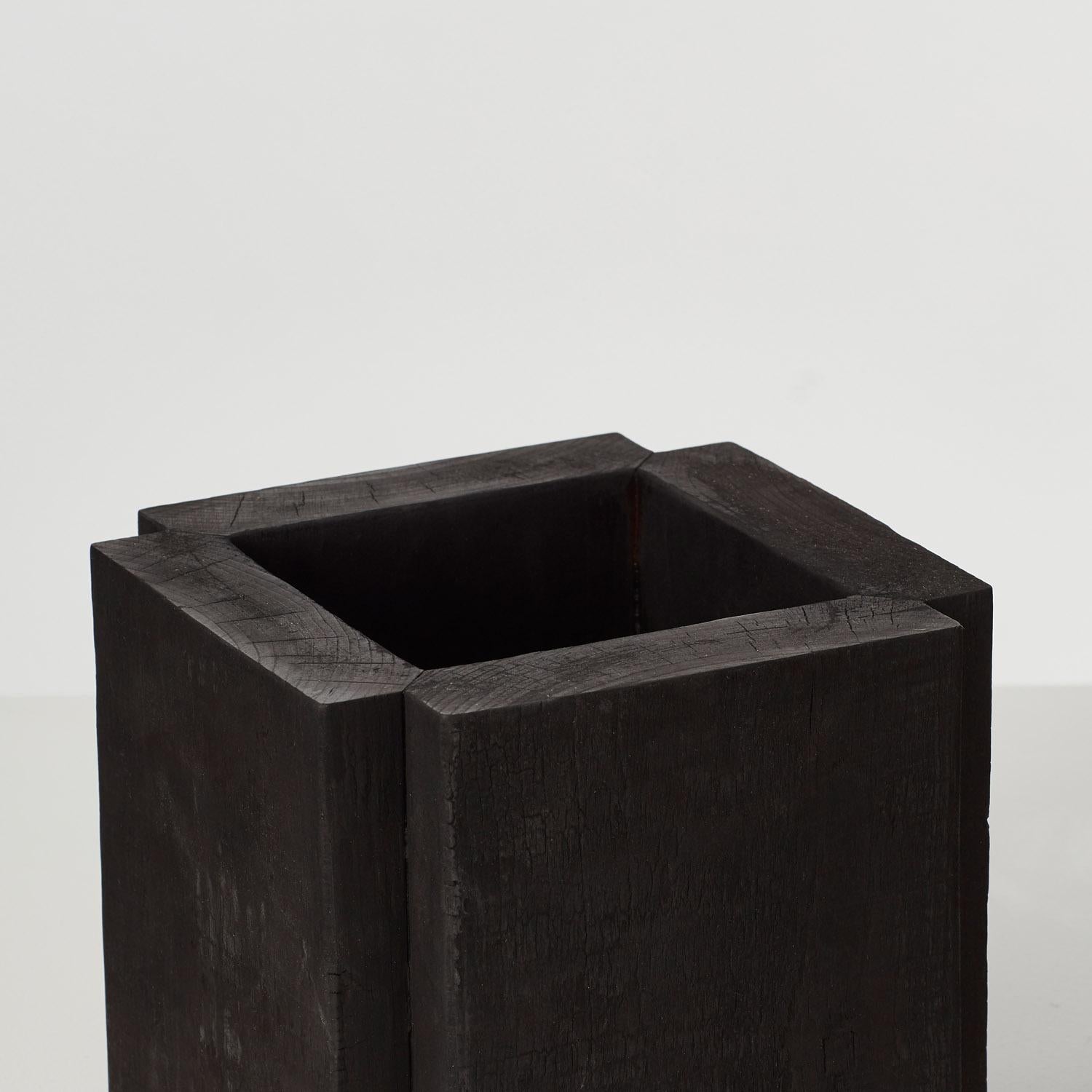 Set of two David Horan charred wood vessel - UK, 2024 In New Condition For Sale In London, GB