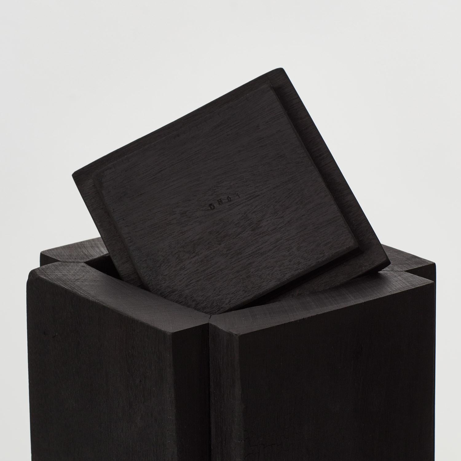 Wood Set of two David Horan charred wood vessel - UK, 2024 For Sale