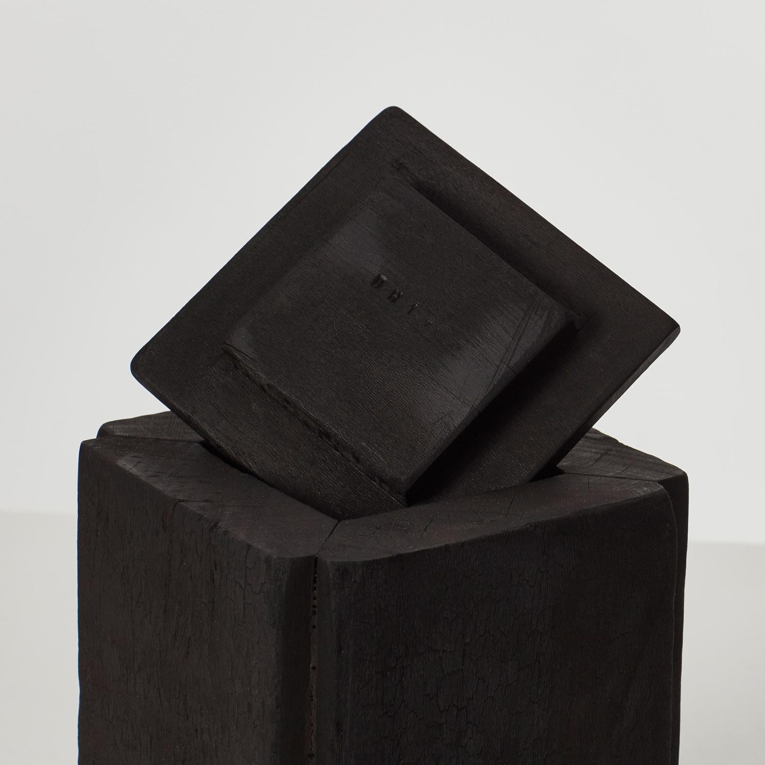 Contemporary Set of two David Horan charred wood vessels - UK, 2024 For Sale