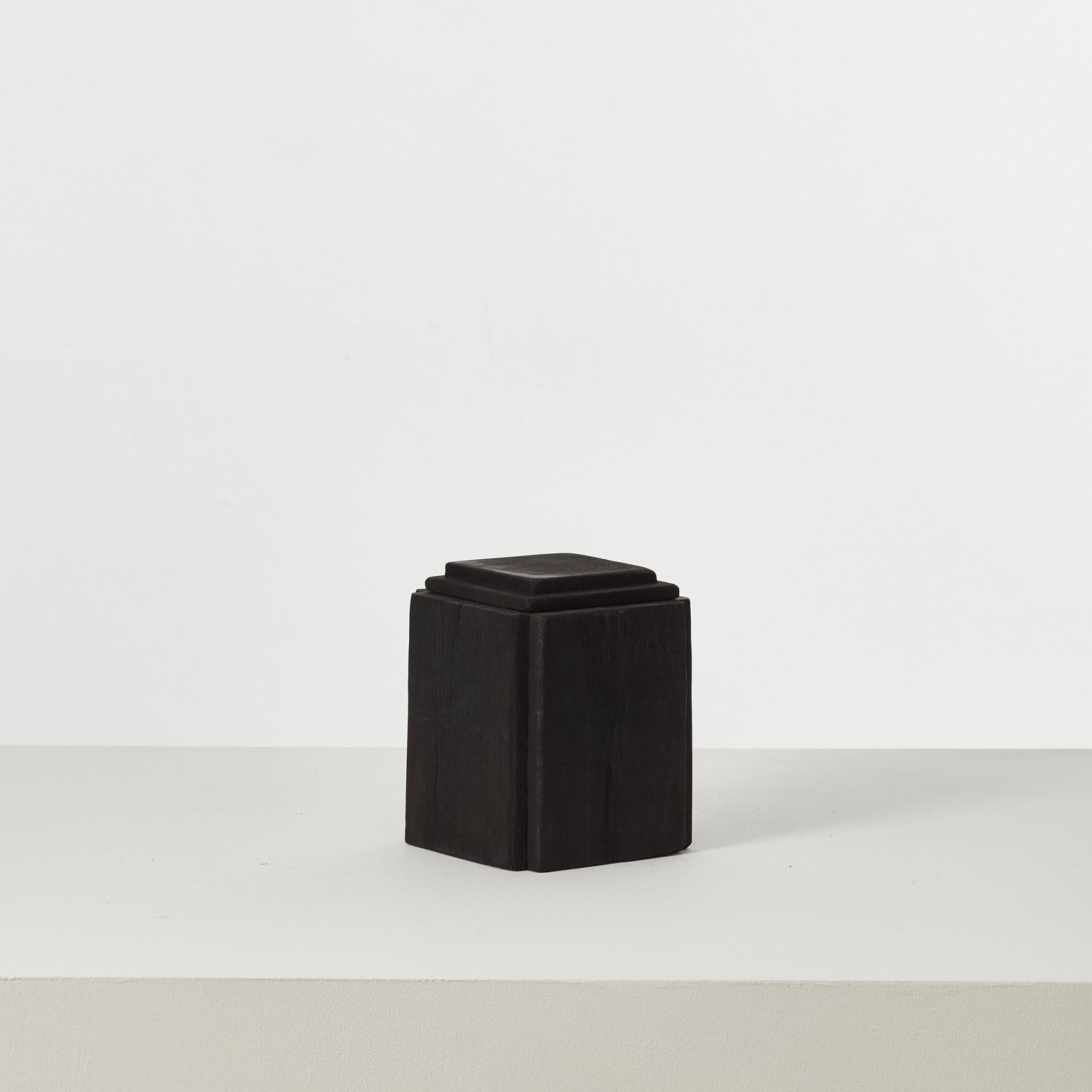 Set of two David Horan charred wood vessels - UK, 2024 For Sale 1