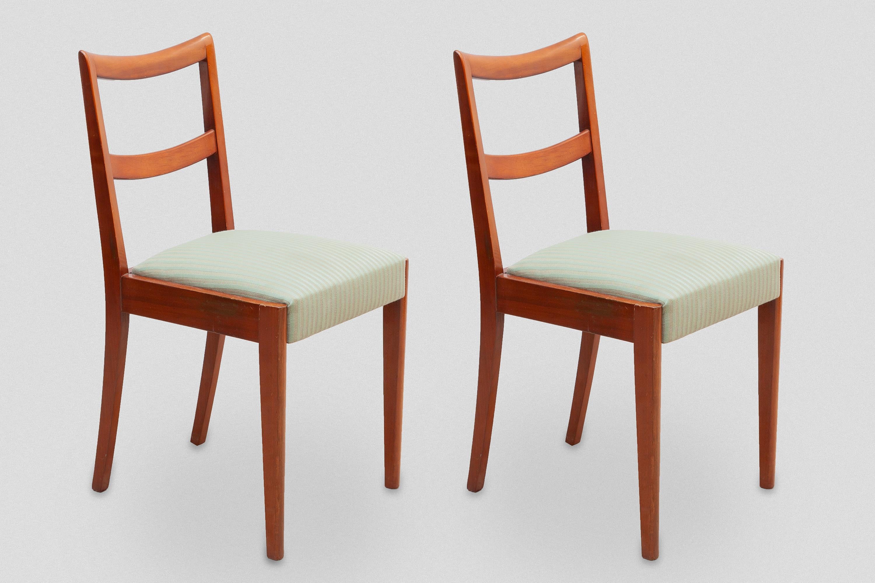 Mid-Century Modern Set of Two De Coene Side chairs, 1930s For Sale