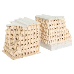 Set of Two Decorative Ceramic Objects by Christian Wisse, The Netherlands 1995