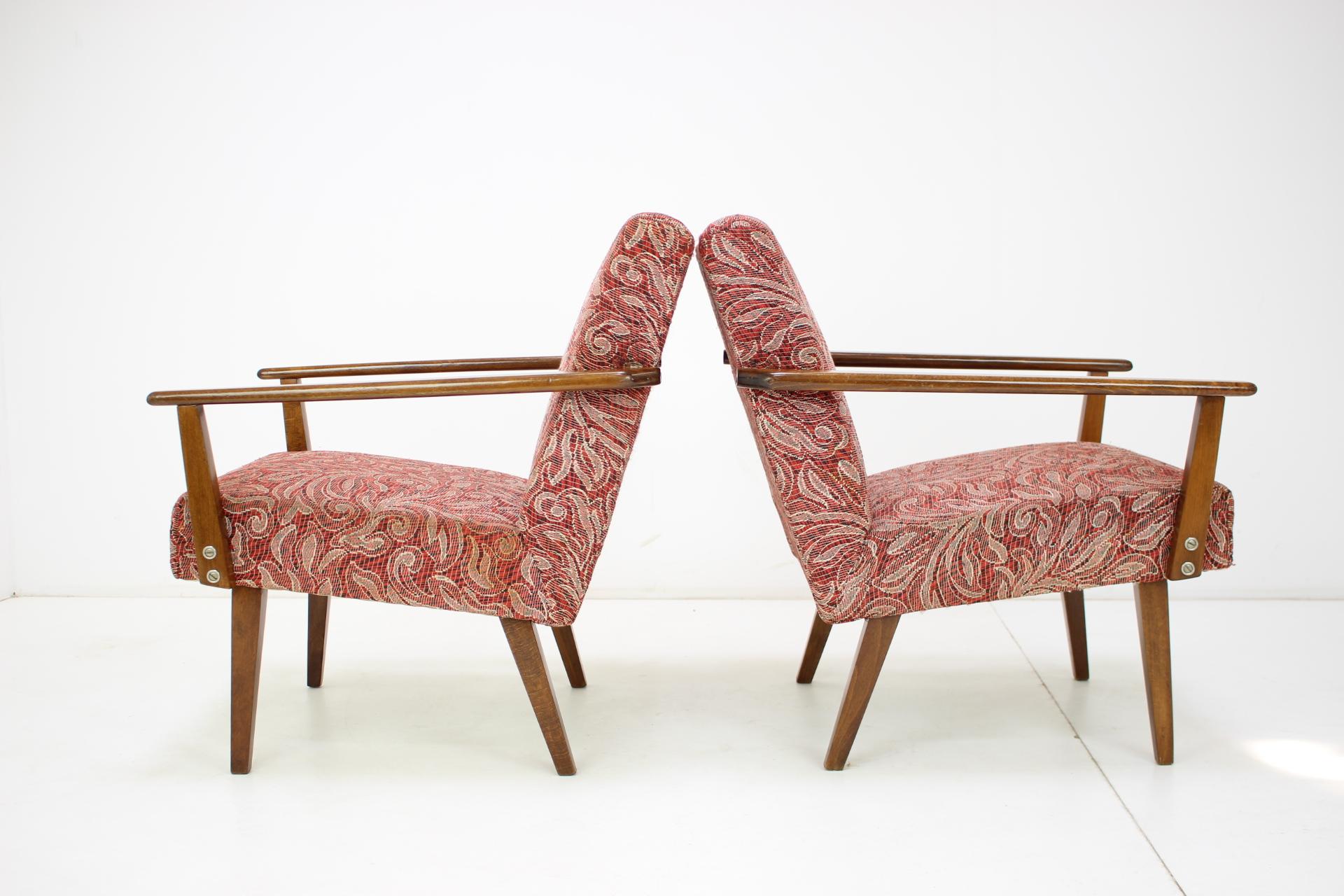 Set of Two Design Armchairs, 1960's 1