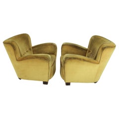 Set of Two Design Art Deco, Club Armchairs, 1930s