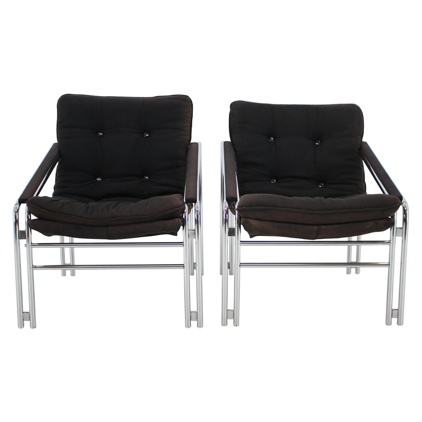 Set of Two Design Lounge Chairs, Germany