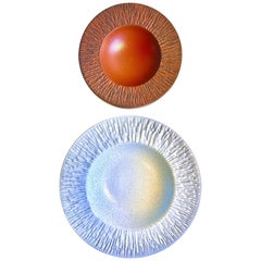 Set of Two Design Technics Brutalist Bowls or Catchalls by Lee Rosen, 1960s