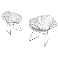Ensemble de deux chaises « Diamond » de Harry Bertoia pour Knoll